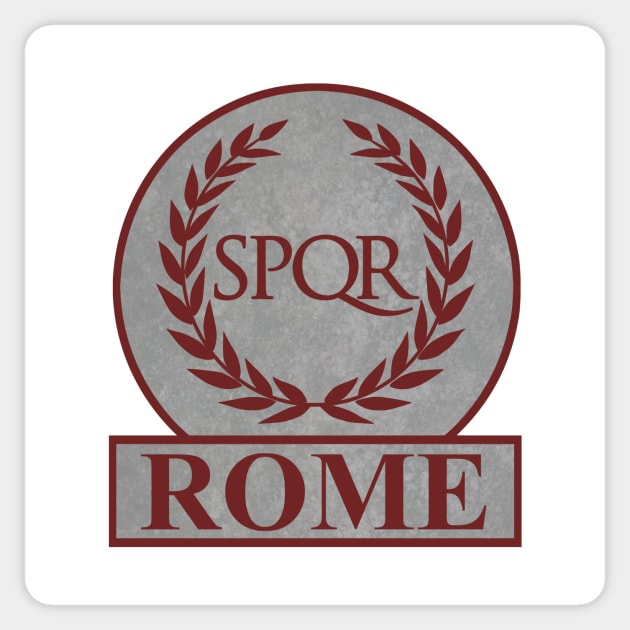 SPQR Ancient Rome Logo Sticker by AgemaApparel